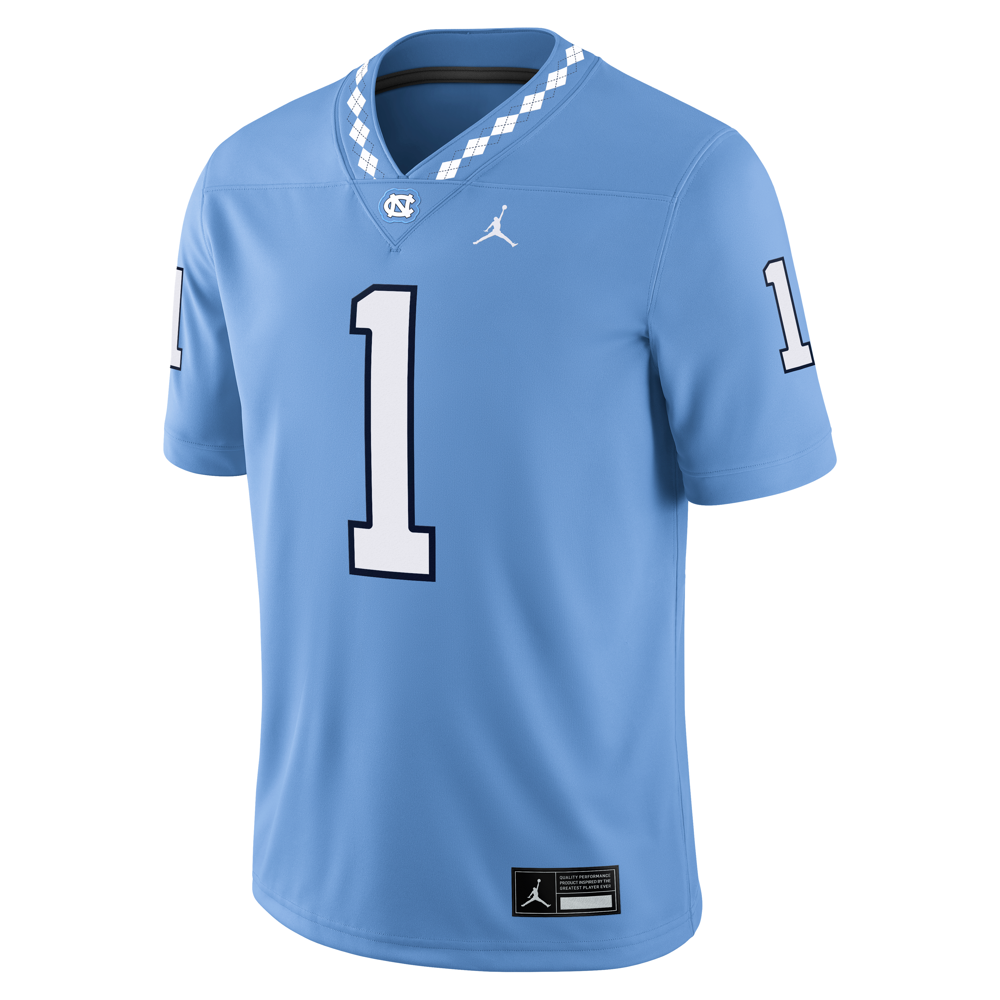 Nike Men's UNC Tar Heels #1 Jersey-Light Blue